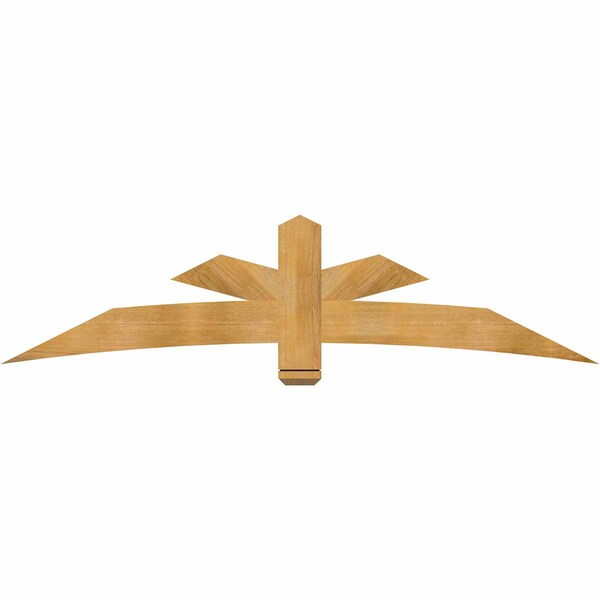 Ekena Millwork Alberta Rough Sawn Timber Gable Bracket, Western Red Cedar, 84"W x 21"H x 2"D x 6"F, 6/12 Pitch GBW084X21X0206ALB00RWR - main